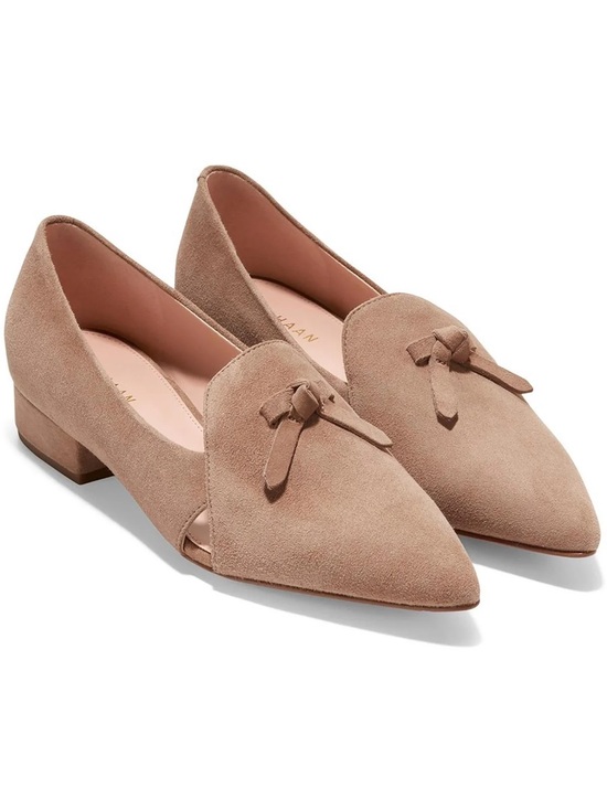 Cole Haan Shoes - Cole Haan Womens Viola Skimmer Faux Suede Pointed Toe Loafers